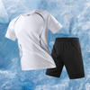 New Trend Men's Sport Suits With Pocket Two-piece Running Sport Suits
