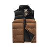 Custom Mens Down Vest Autumn and Winter New Stand Collar Warm Thickened Vest Short