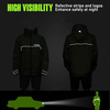 Classic Men's Waterproof Lightweight Breathable Packable and Foldable Rain Jacket for Fishing Hunting Hiking Camping