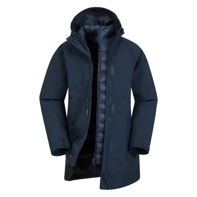 Kids Padded Jacket Coat Climbing Wear Waterproof Down Snowsuit Windbreaker Children Winter Outdoor 3in1 Jacket