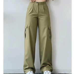 New Trend Cargo Pants Ladies Casual Trouser Woman With Pocket