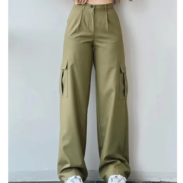 New Trend Cargo Pants Ladies Casual Trouser Woman With Pocket