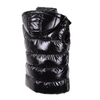 Yellow Padded Shiny Outdoor Sleeveless Glossy Unisex Down Hooded Puffer Bubble Vest Gilet
