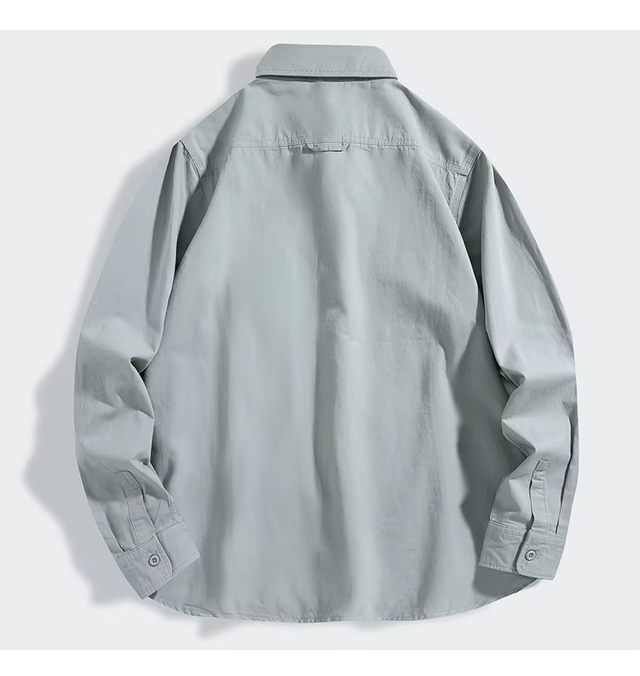 Men's New Autumn Solid Color Men's 100% Cotton Oxford Shirt