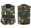 Outdoor Multi-pocket Vest Male Photography Vest Fishing Tour Vest With Custom logo