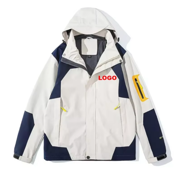 Womens and Mens Lightweight Color-Blocked Hooded Jacket 