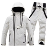 High Quality Winter Men's & Women's Waterproof Ski Suit Windproof Hooded Snowboard Jacket Two-Piece Skiing Overalls