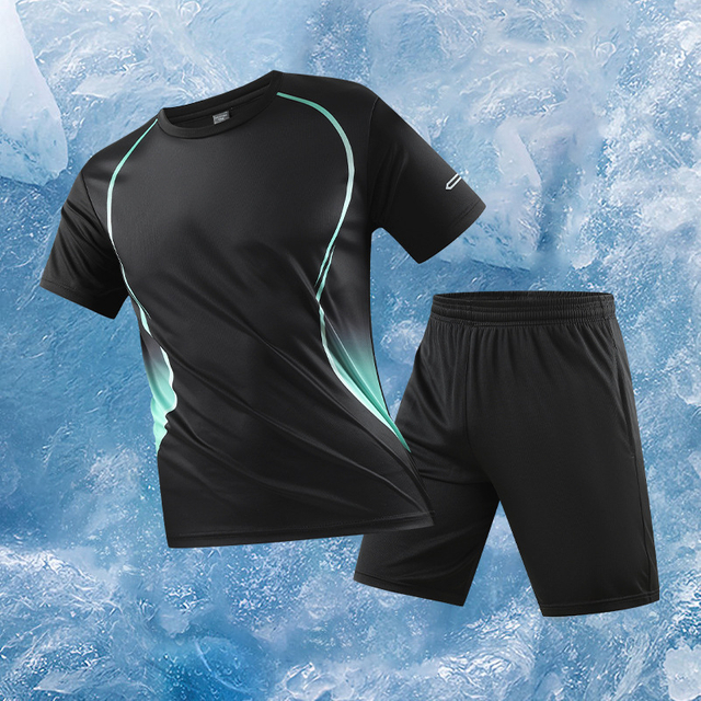 Custom New Trend Men's Sport Suits With Pocket Two-piece Running Sport Suits