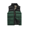 Custom Mens Down Vest Autumn and Winter New Stand Collar Warm Thickened Vest Short