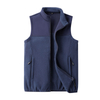 Fashion Contrast Color Casual Polyester Men Soft Fleece Vest Micro Fleece Gilet for Men Outdoor Jacket