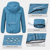 Womens Waterproof Running Cycling Lightweight Hooded Rain Jacket for Outdoor Hiking Walking Windbreaker