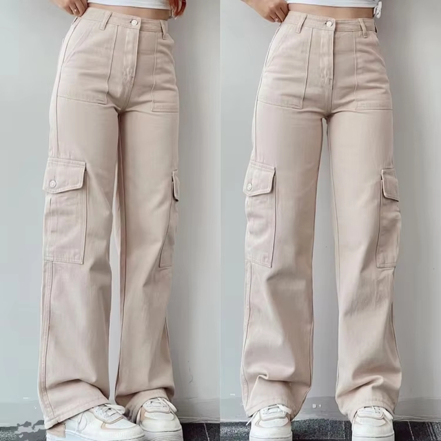 New Trend Cargo Pants Ladies Casual Trouser Woman With Pocket