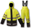 OEM Raincoat Waterproof Men's and Women's Heavy Duty High Visibility Reflective Raincoat Jacket