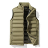 Men's Down Vest Autumn and Winter New Stand Collar Warm Thickened Vest Short