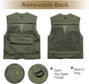 Custom Multi-functional Vest Male Spring and Autumn Multi-pocket Photographer Fishing Vest Overalls Summer Director
