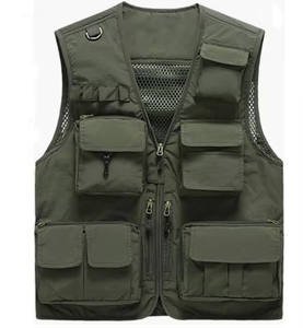Custom Multi-functional Vest Male Spring and Autumn Multi-pocket Photographer Fishing Vest Overalls Summer Director