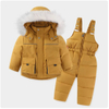 Kids Ski Jacket and Pant Snowsuit - Khaki