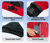 Explosive Models Unisex 3 In1 Jacket Outdoor Waterproof Winter Fleece Lined Warm Hiking Windproof Jacket