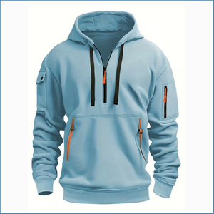 Mens Half Zip Hoodie