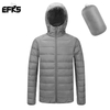 OEM Men's Puffer Jacket With Hood Packable Lightweight Puffy Bubble Hooded Winter Coat Light Thin Insulated