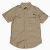 Summer Men's Short-sleeved Tooling Shirt Slim-fit Multi-pocket Elastic Cotton Outdoor Fashion Trend Shirt