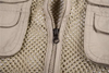 Custom Wholesale Summer Mesh Vest Men Thin Hollow Fishing Photography Breathable Vest
