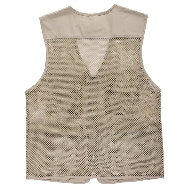 Custom Wholesale Summer Mesh Vest Men Thin Hollow Fishing Photography Breathable Vest