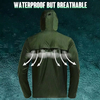 Classic Men's Waterproof Lightweight Breathable Packable and Foldable Rain Jacket for Fishing Hunting Hiking Camping