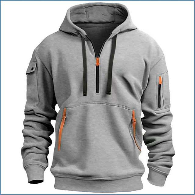 Mens Half Zip Hoodie