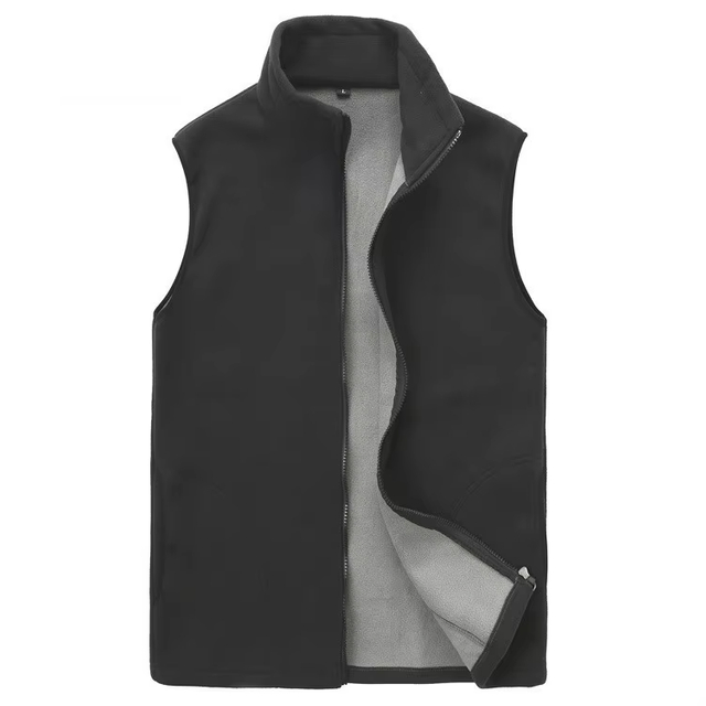 Men's Hunting Wear Polar Fleece Vest Jacket Soft Shell Waistcoat Custom Embroidery Logo Winter Warm Men's Vests