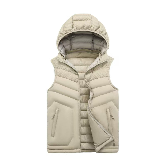 Custom 100% Nylon Warm Men Waistcoat Fashion Classic Winter Vest Padded Vest for Men