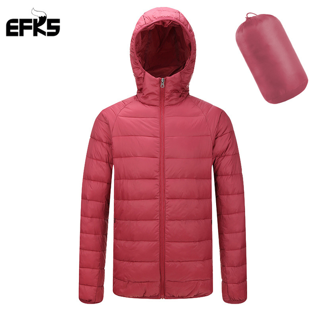 OEM Men's Puffer Jacket With Hood Packable Lightweight Puffy Bubble Hooded Winter Coat Light Thin Insulated