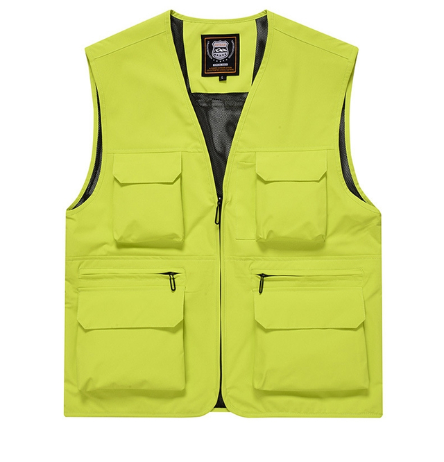 Explosive Models Men's Utility Cargo Vest Outdoor Fishing Safari Travel Work Photo Vest With Pockets Summer Cooling Vest
