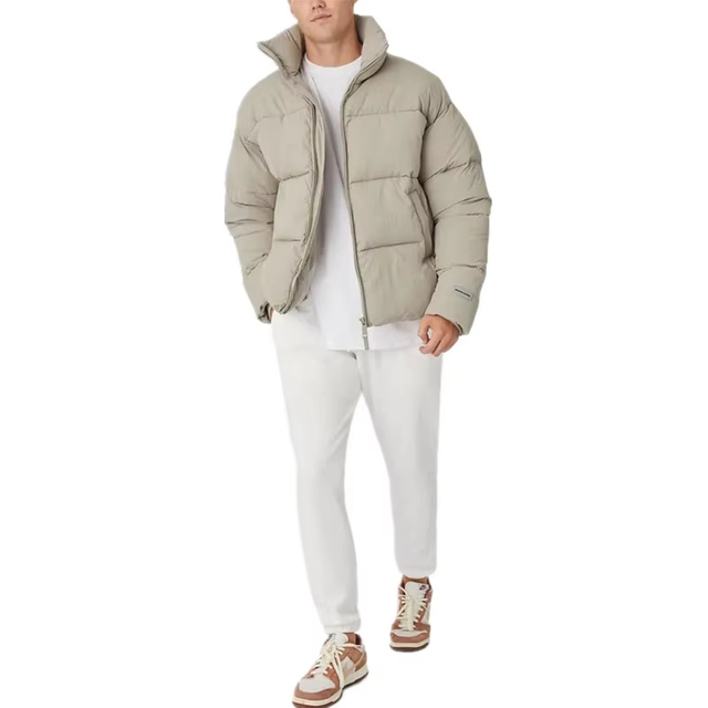 Wholesale High Quality Custom Men Padded Jacket With Hood Winter Cotton-padded Jacket