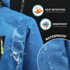 Men's Winter Ski Jacket Mountain Waterproof Windproof Thermal Skiing Hiking Camping Jacket Coat