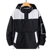 Unisex Windbreaker Jacket Color-Blocked Autumn Versatile Outdoor Casual Loose fit Coat