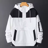 Unisex Windbreaker Jacket Color-Blocked Autumn Versatile Outdoor Casual Loose fit Coat