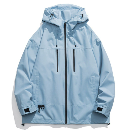 OEM Unisex Trendy windproof waterproof All-season Hooded softshell jacket for Hiking Fishing Commute