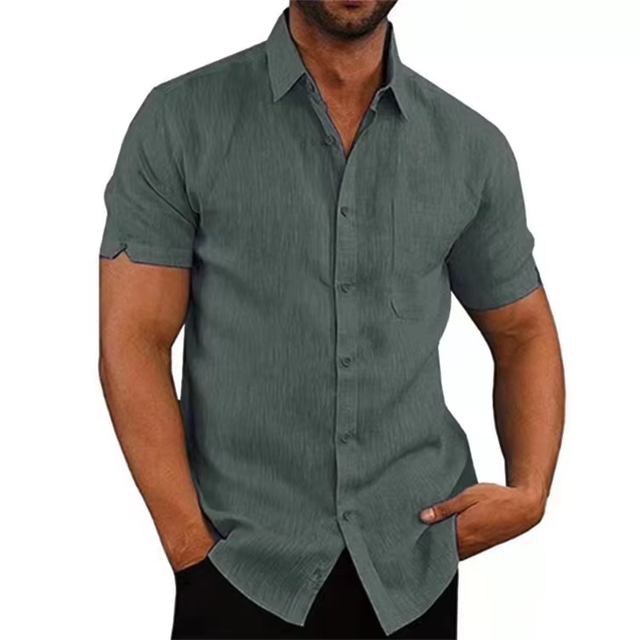 Good Elastic Pleasure Breathable Elegant Men's Work Shirt