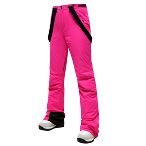 2025 Custom Women Ski Snowboarding Pants Waterproof Warm Wool Lined Ski Hiking Pants
