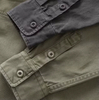 Vintage Heavy Cargo Shirt Men's Thick Twill Loose American Casual Shirt