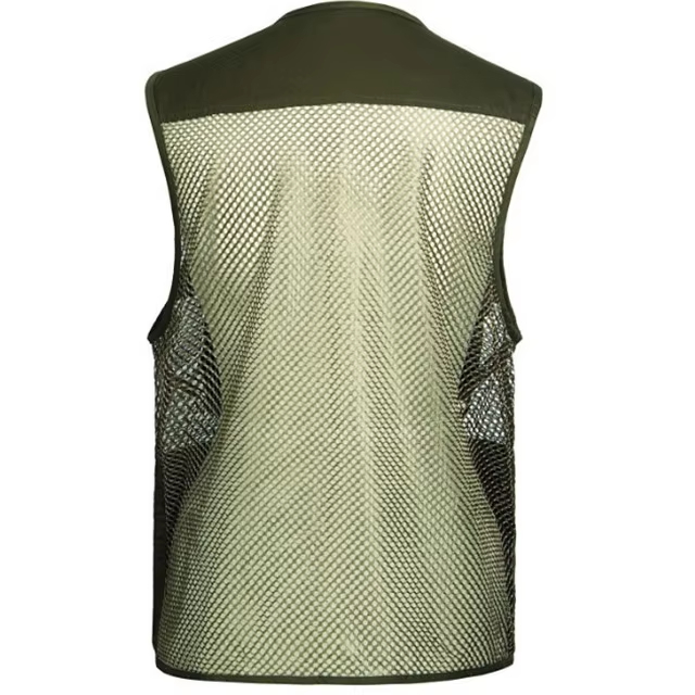 Hot Sale Summer Mesh Quick Dry Fishing Vest Photography Multi-pocket Journalist Vest
