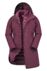 Professional Puffer Padding 3 in 1 Windproof Waterproof Women Long Outdoor Hiking Hooded Jacket