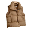 Fashion Autumn Winter Women's Light Jacket Plush Warm Coat Skin-Friendly Jacket With Pocket Zip Sleeveless Vest