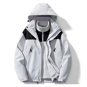 Explosive Models Unisex 3in1 Jacket Outdoor Waterproof Winter Fleece Lined Warm Hiking Windproof Jacket