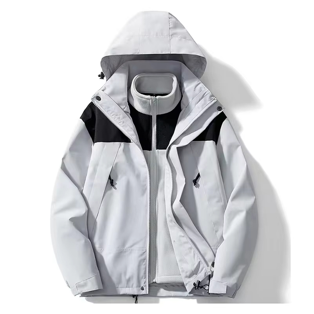 Explosive Models Unisex 3in1 Jacket Outdoor Waterproof Winter Fleece Lined Warm Hiking Windproof Jacket