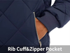 Men's Bomber Jacket Winter Fall Quilted Puffer Jacket Warm Padded pilot Coat