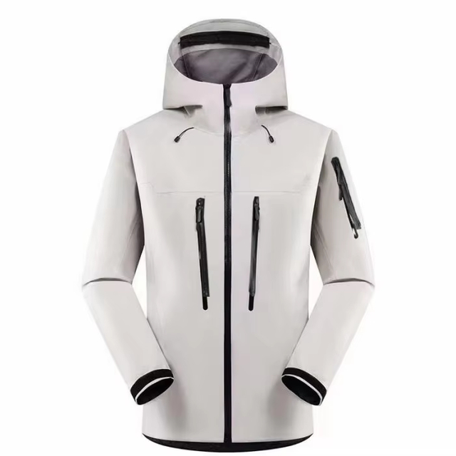 Mens Rain Jacket Waterproof 15000mm for Hiking Fishing Outdoor Activity Ski Jacket in Winter