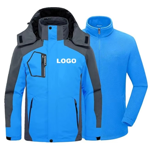 Hot Sale Popular Men's Winter Ski Jacket 3-in-1 Waterproof Warm Snow Fleece Lined Coat Hooded Windproof Jacket Parka Jacket