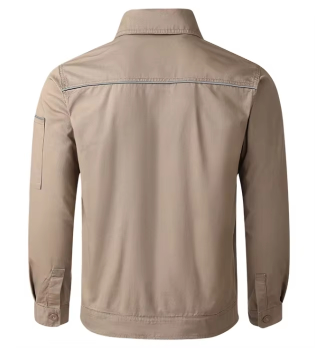 Cotton Long Sleeve Shirt Male Summer Welder Wear Anti-ironing Labor protection Suit Shirt Coat